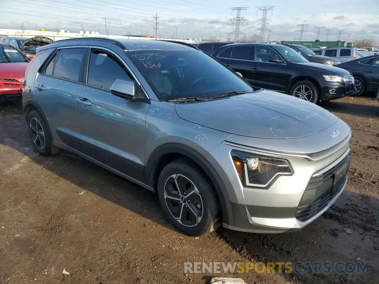 4 fotografías del automóvil dañado KNDCR3LE2P5097078 KIA NIRO 2023
