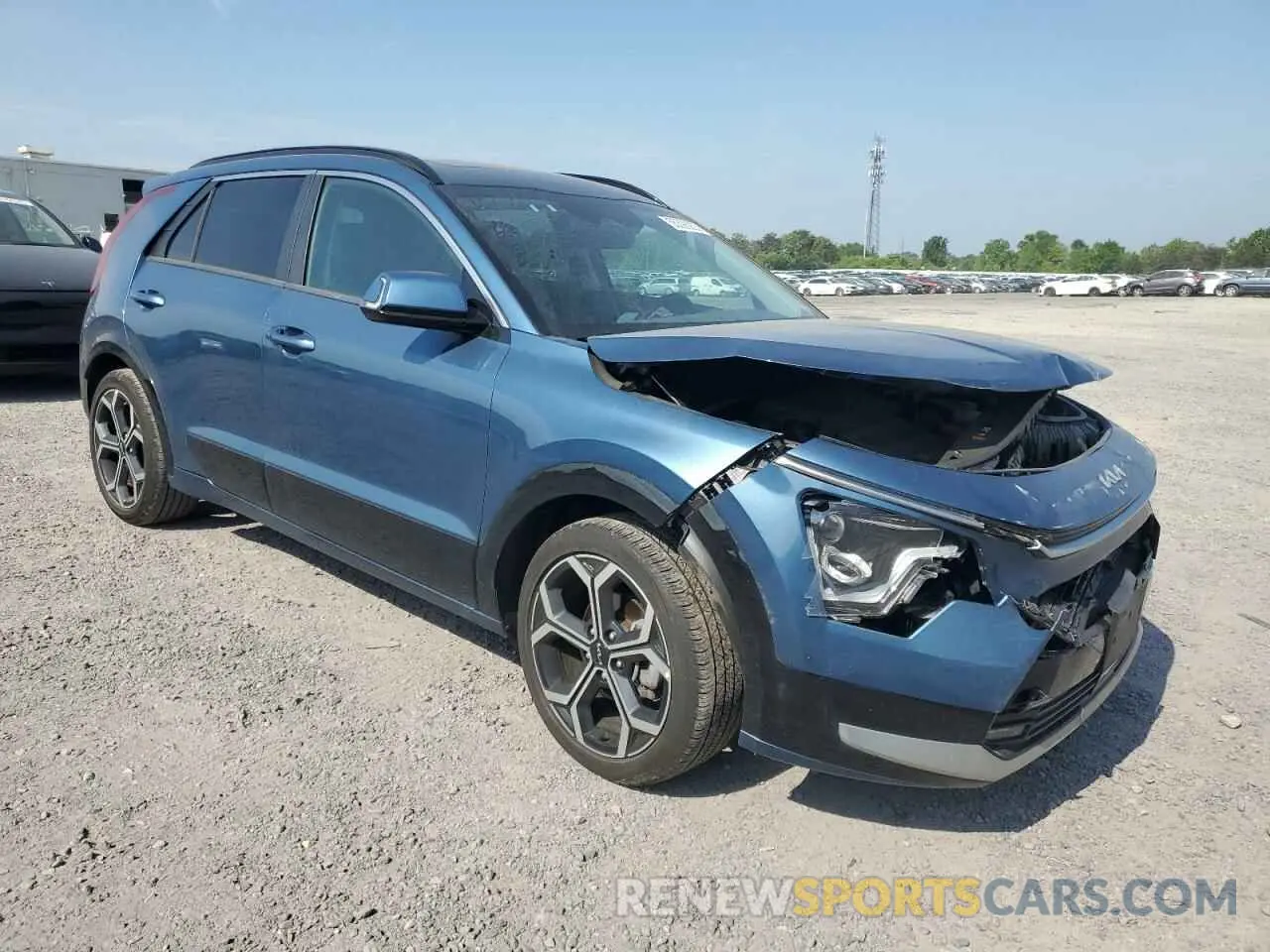 4 fotografías del automóvil dañado KNDCR3LE7P5091602 KIA NIRO 2023