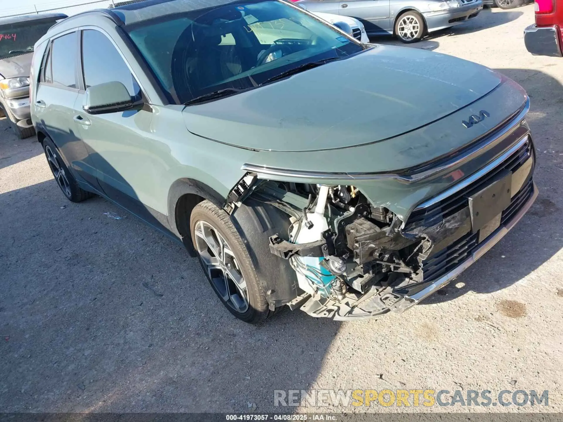 6 fotografías del automóvil dañado KNDCR3LE9P5037508 KIA NIRO 2023