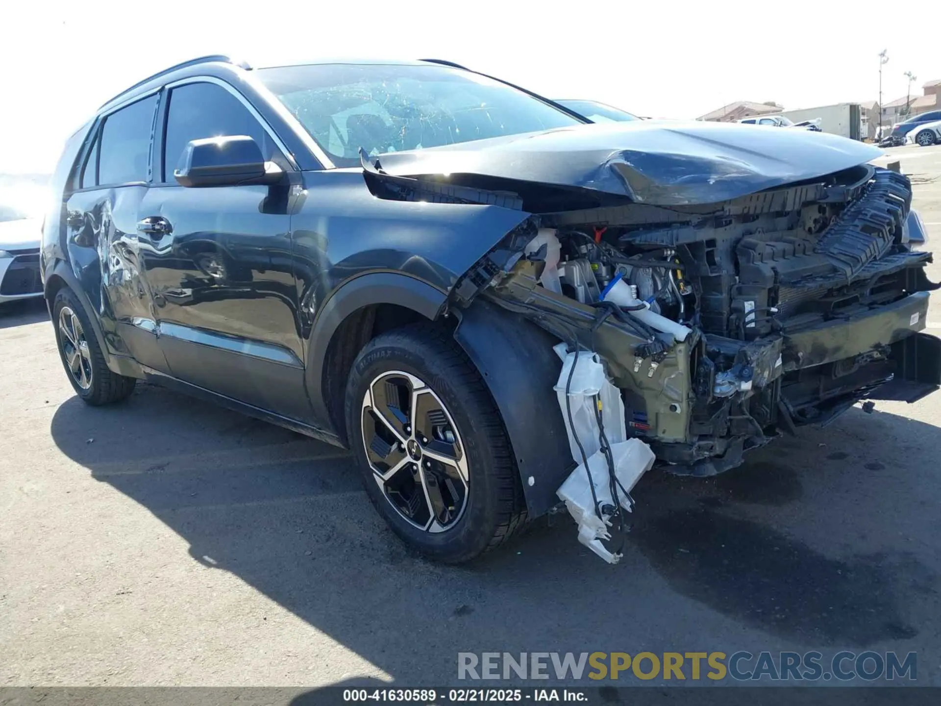6 fotografías del automóvil dañado KNDCR3LE9P5060254 KIA NIRO 2023
