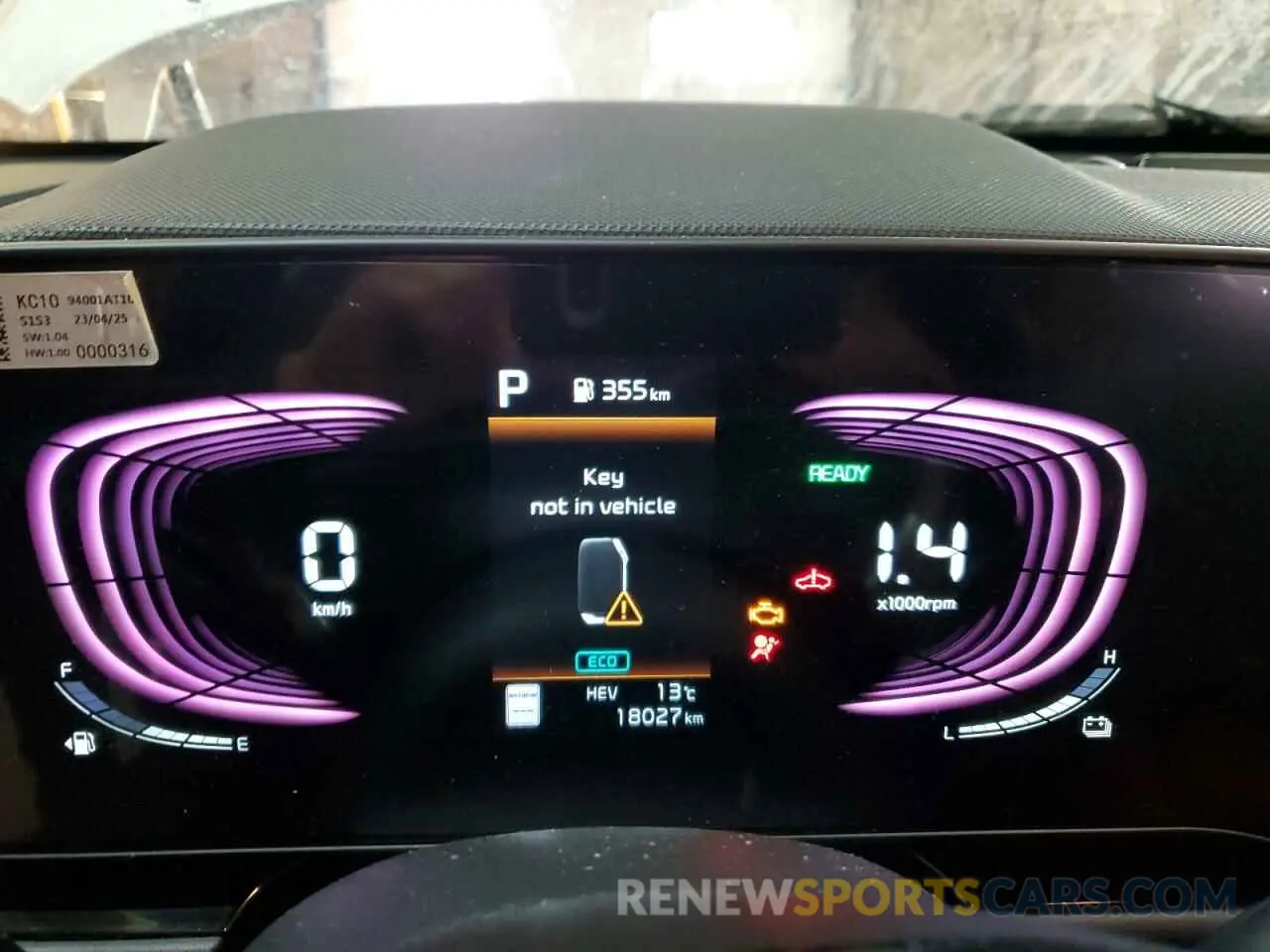 9 fotografías del automóvil dañado KNDCS3LF7P5113109 KIA NIRO 2023