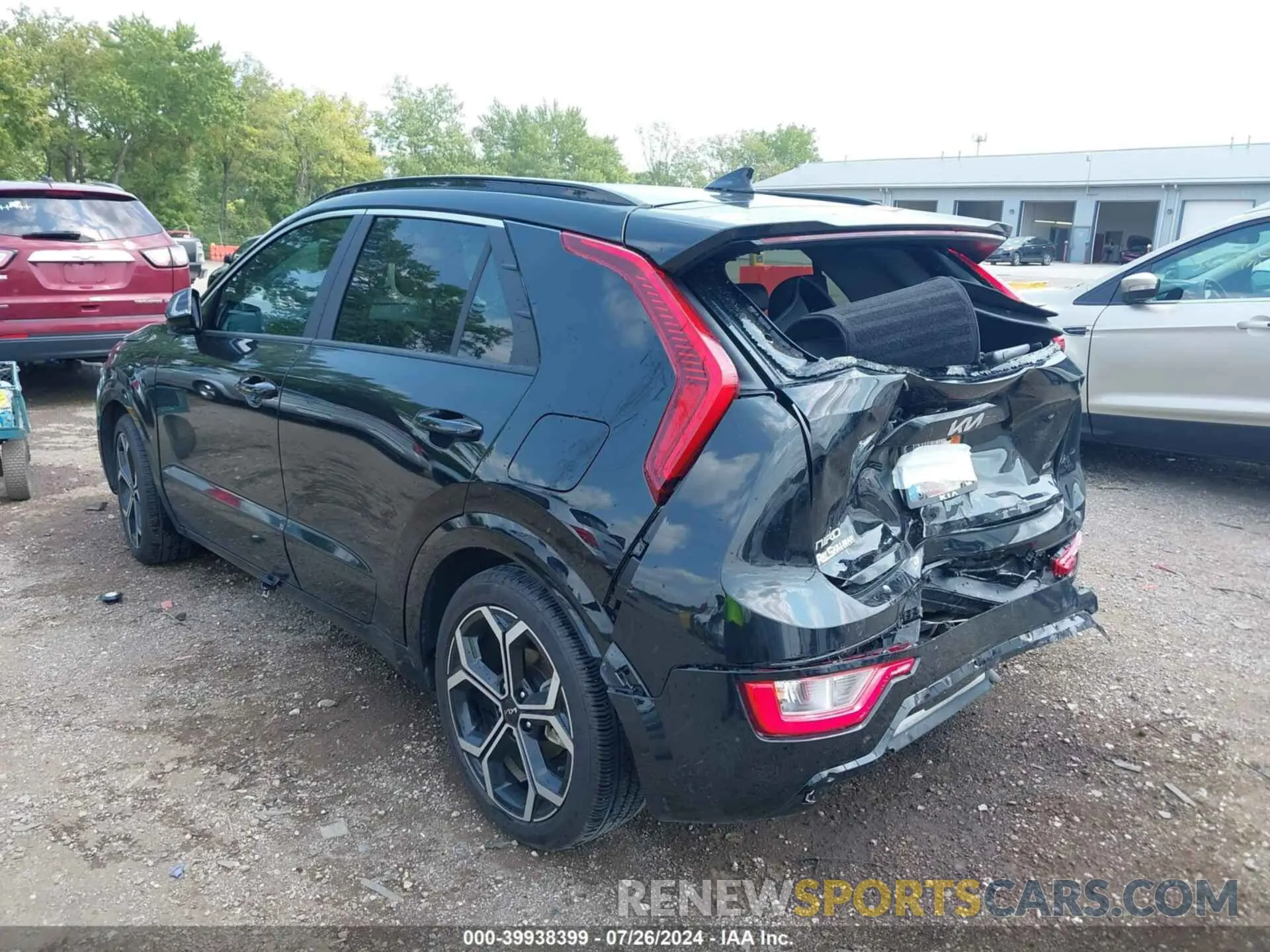 3 fotografías del automóvil dañado KNDCR3LE1R5134611 KIA NIRO 2024