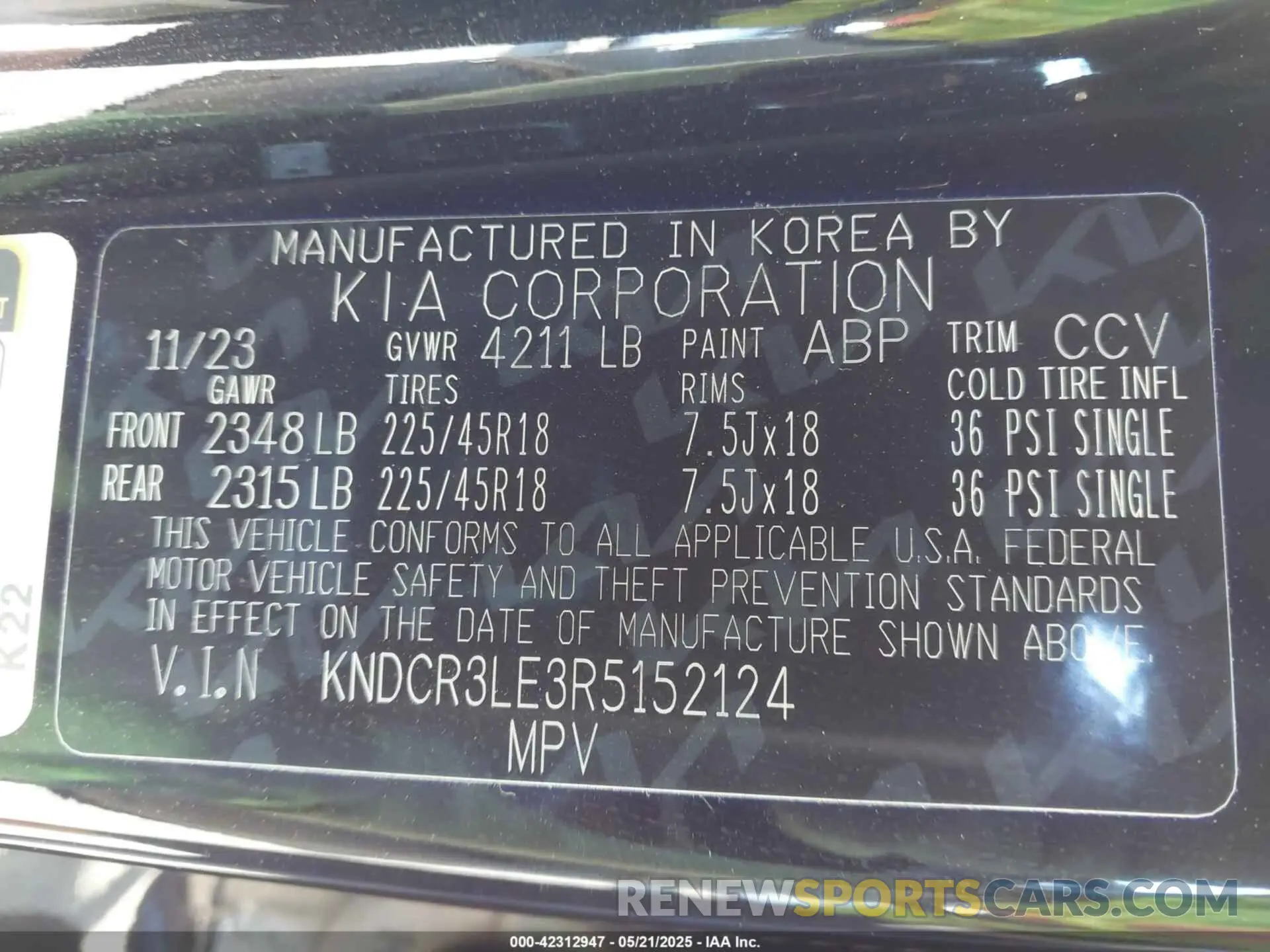 9 fotografías del automóvil dañado KNDCR3LE3R5152124 KIA NIRO 2024