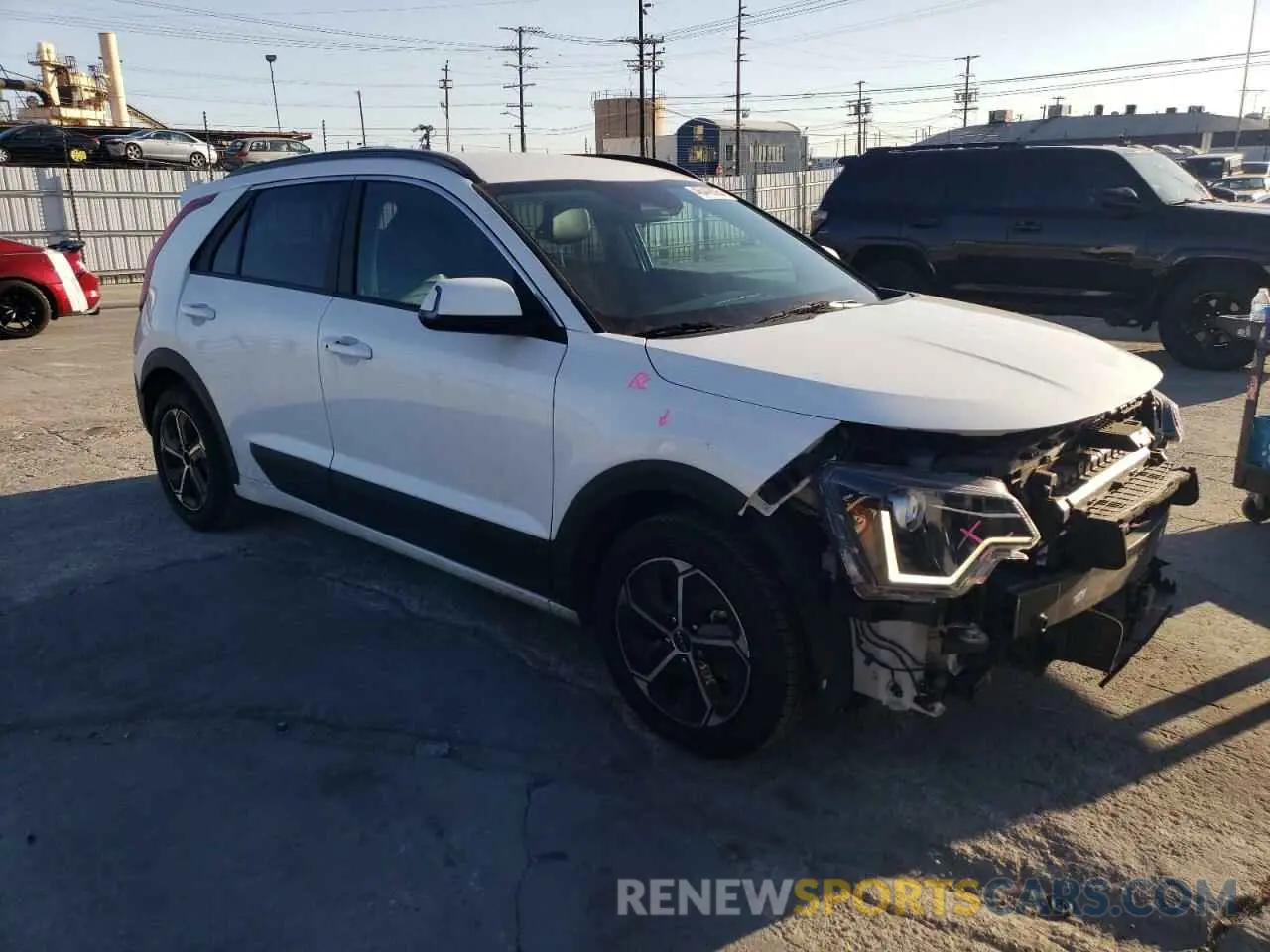 3 fotografías del automóvil dañado KNDCR3LE7R5148948 KIA NIRO 2024
