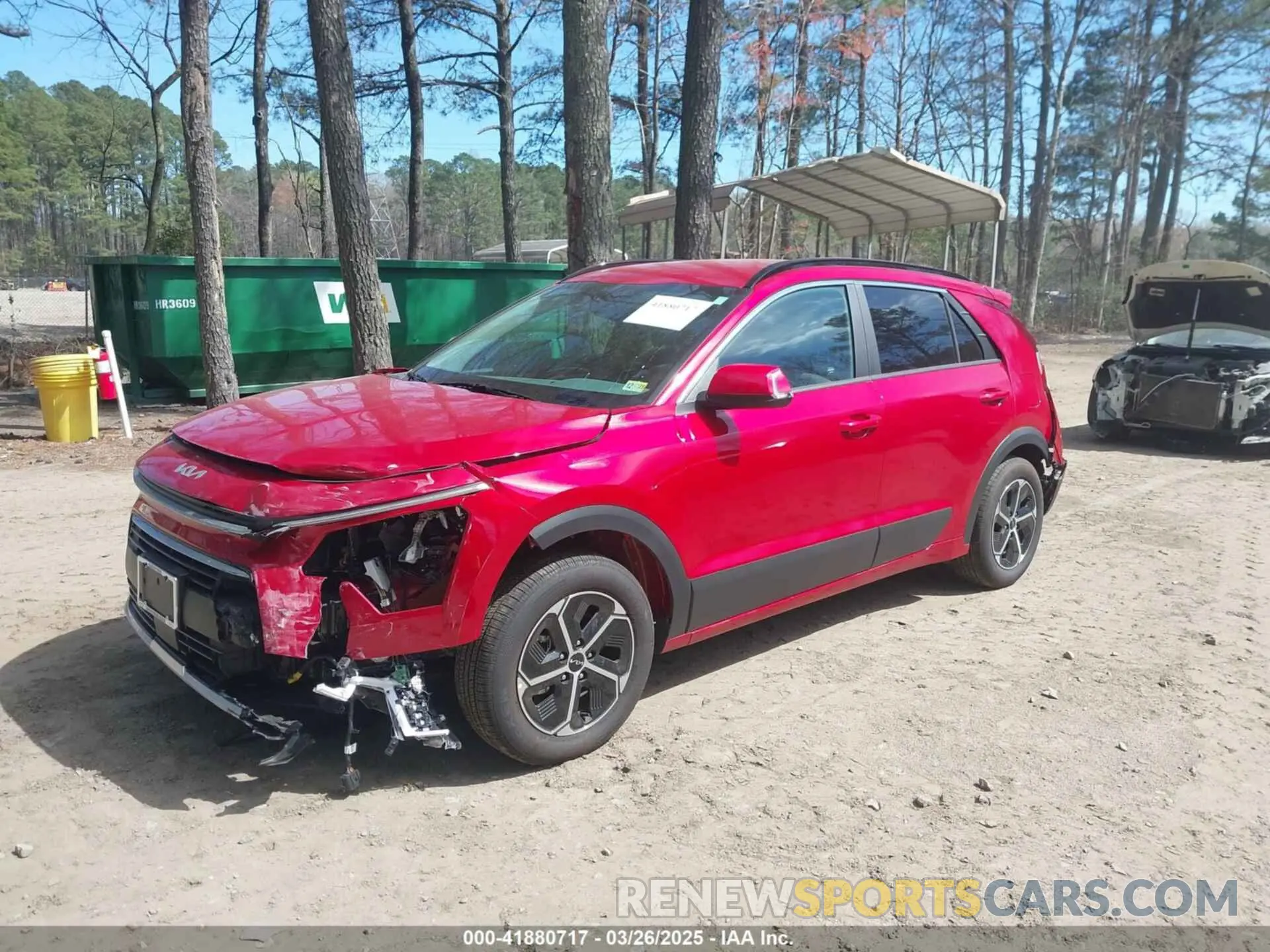2 fotografías del automóvil dañado KNDCR3LE8S5234310 KIA NIRO 2025