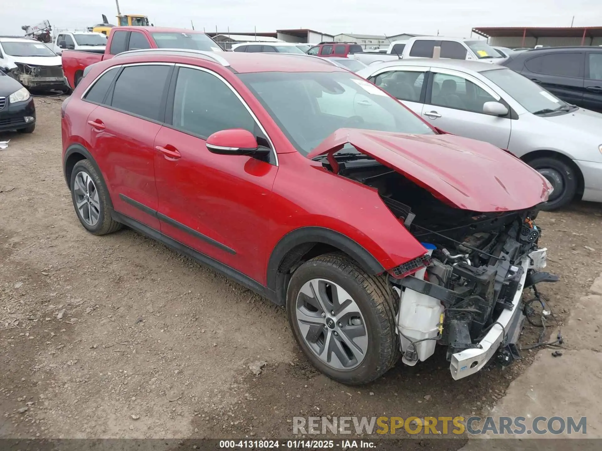 1 fotografías del automóvil dañado KNDCC3LG4M5088090 KIA NIRO EV 2021