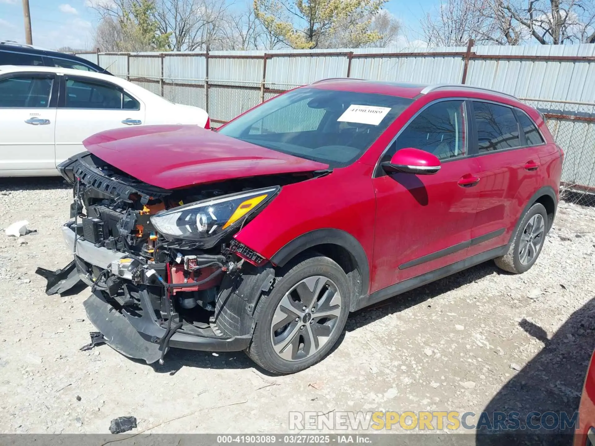 2 fotografías del automóvil dañado KNDCE3LG5N5146588 KIA NIRO EV 2022