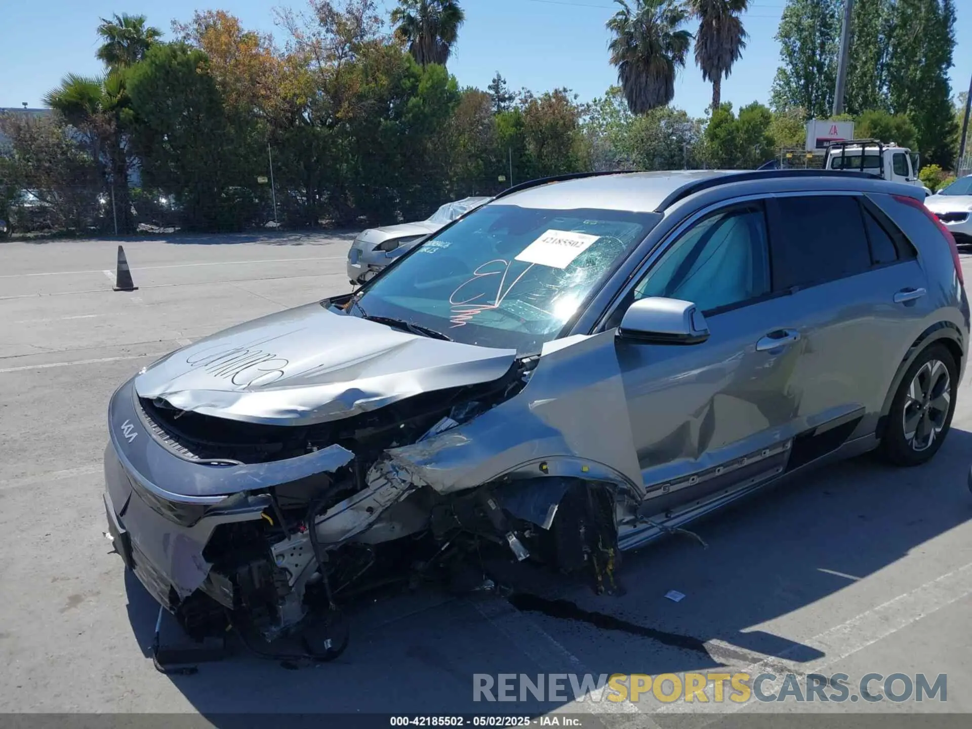 6 fotografías del automóvil dañado KNDCR3L13R5082380 KIA NIRO EV 2024