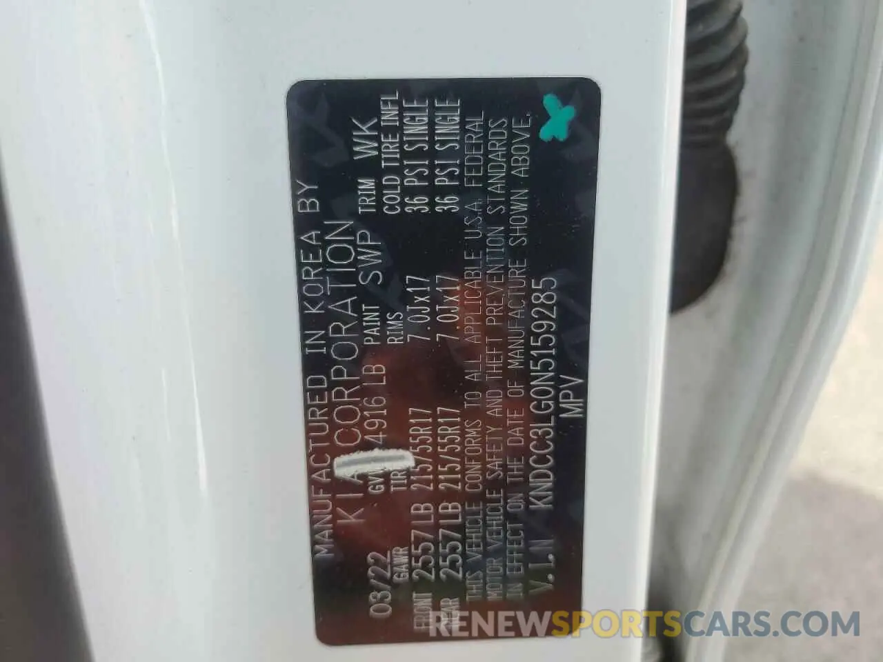 14 fotografías del automóvil dañado KNDCC3LG0N5159285 KIA NIRO S 2022