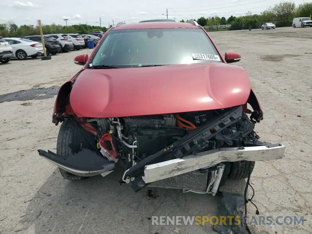 5 fotografías del automóvil dañado KNDCC3LG9N5159057 KIA NIRO S 2022