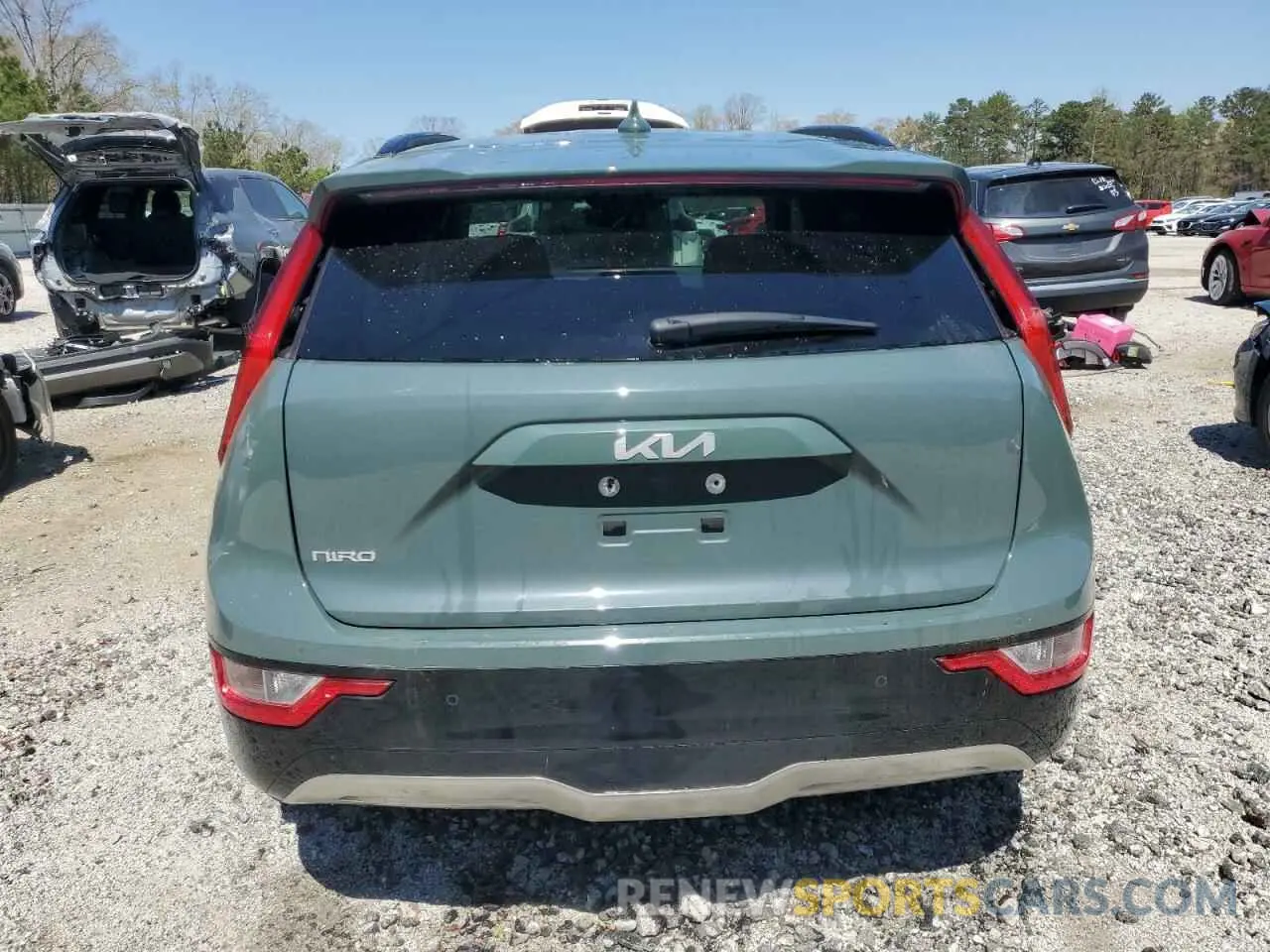 6 fotografías del automóvil dañado KNDCR3L10P5045204 KIA NIRO WIND 2023
