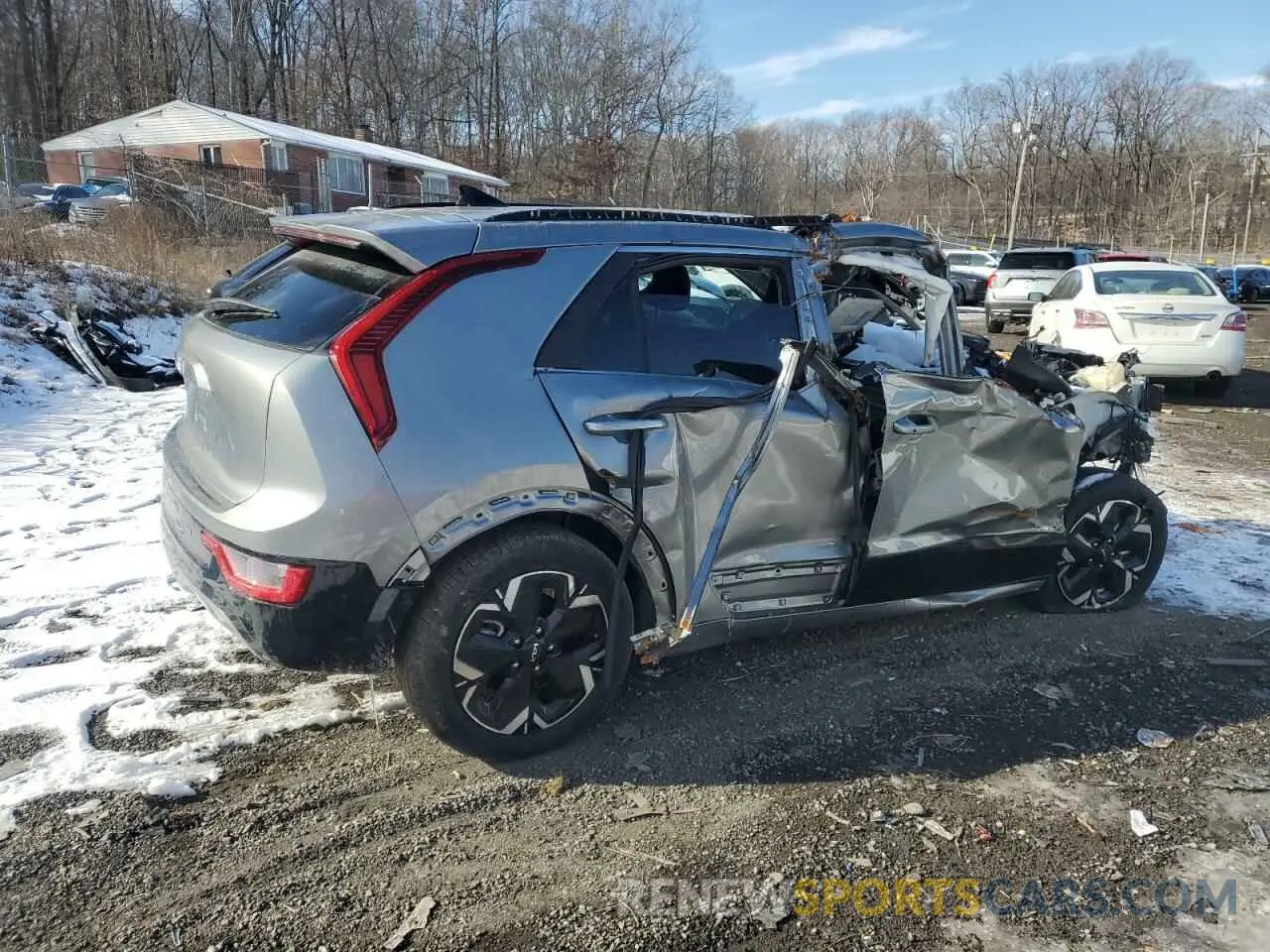 3 fotografías del automóvil dañado KNDCR3L12P5053630 KIA NIRO WIND 2023