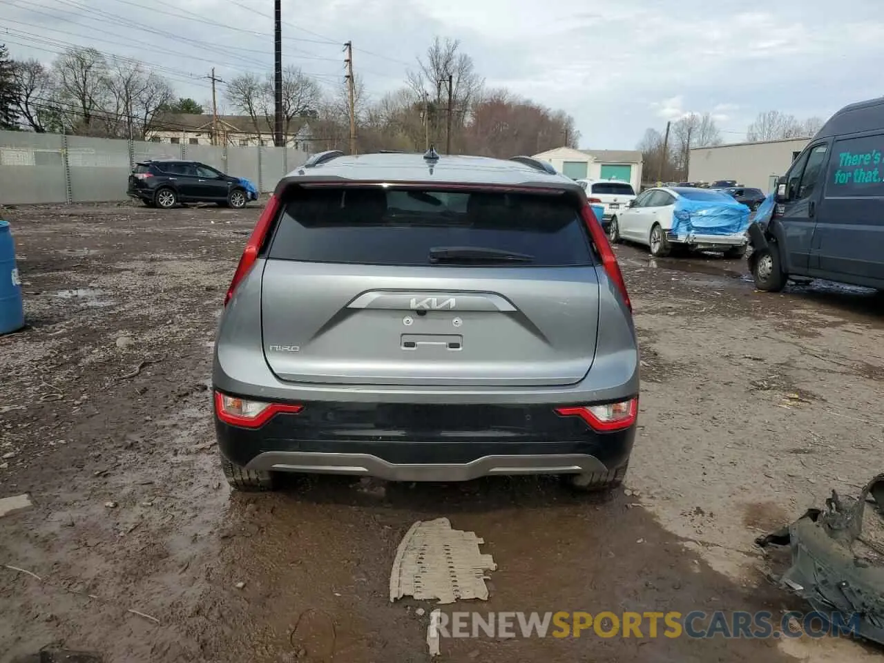 6 fotografías del automóvil dañado KNDCR3L13P5053930 KIA NIRO WIND 2023