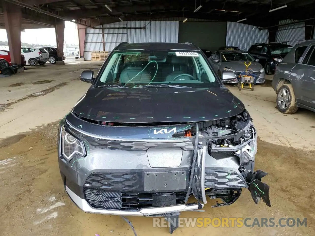 5 fotografías del automóvil dañado KNDCR3L14P5029801 KIA NIRO WIND 2023
