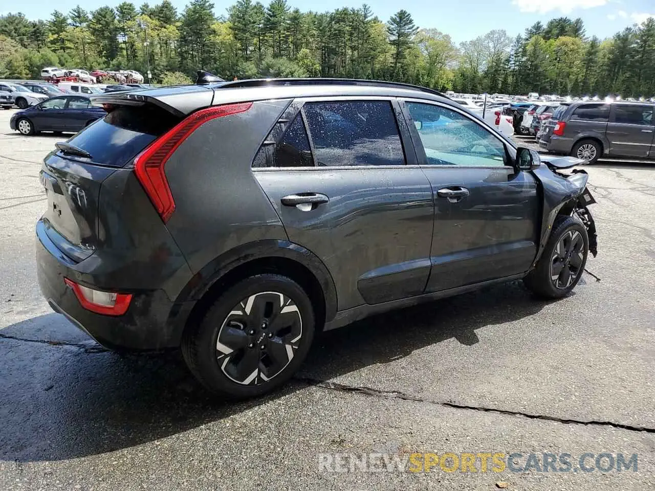 3 fotografías del automóvil dañado KNDCR3L10R5110698 KIA NIRO WIND 2024