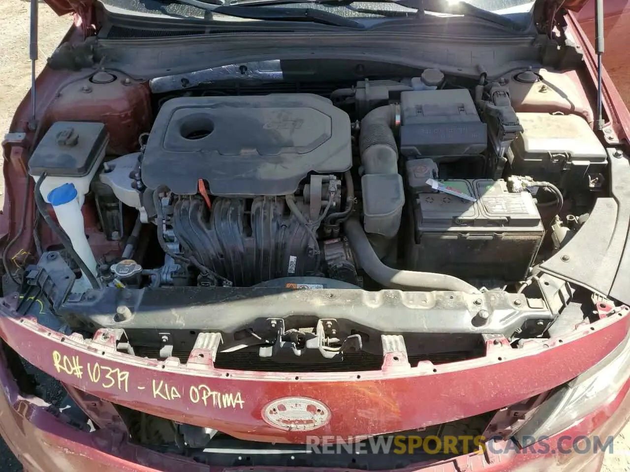 11 fotografías del automóvil dañado 5XXGT4L31KG292259 KIA OPTIMA 2019