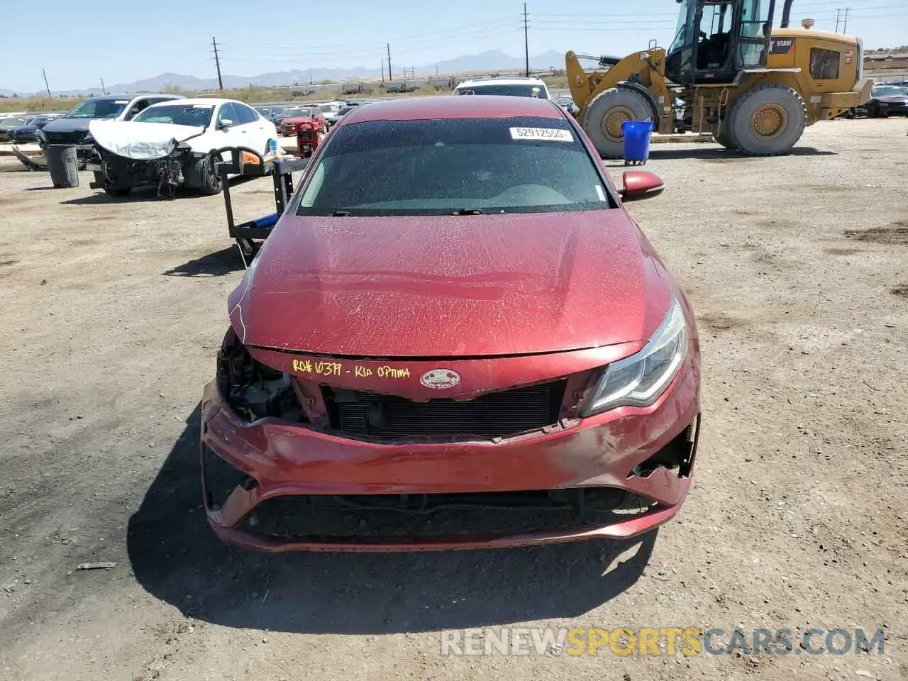 5 fotografías del automóvil dañado 5XXGT4L31KG292259 KIA OPTIMA 2019