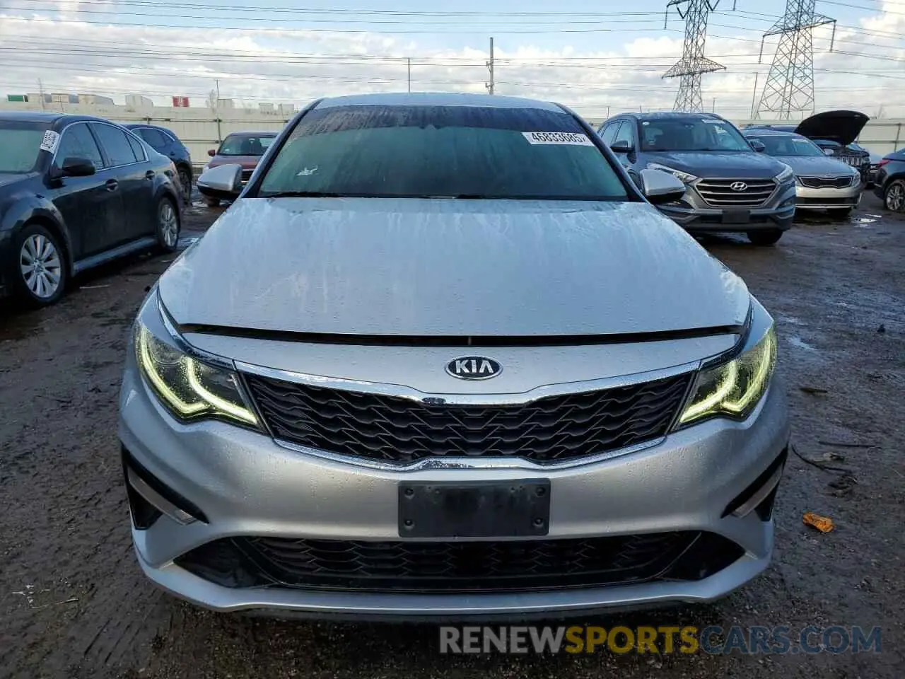5 fotografías del automóvil dañado 5XXGT4L31KG344103 KIA OPTIMA 2019