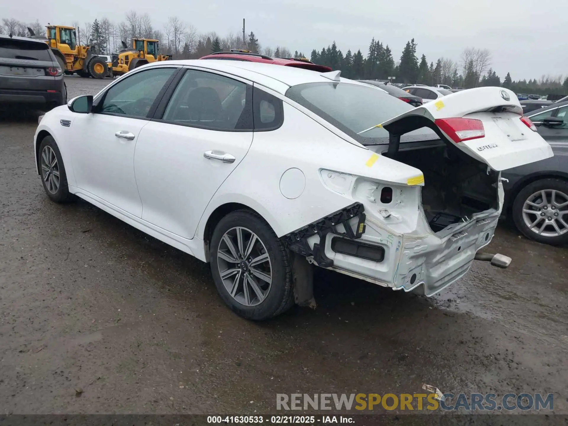 3 fotografías del automóvil dañado 5XXGT4L31KG366263 KIA OPTIMA 2019