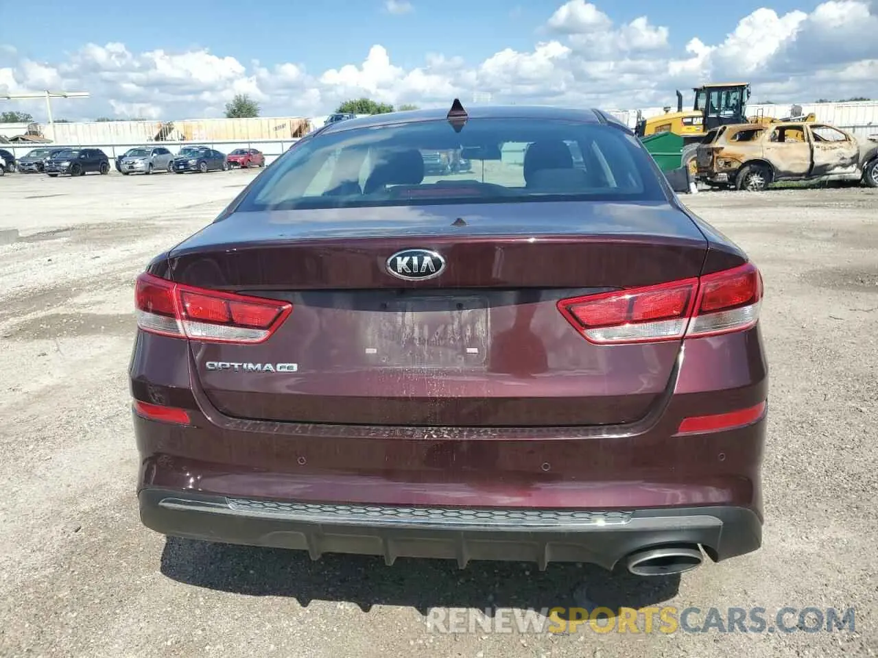 6 fotografías del automóvil dañado 5XXGT4L32KG286289 KIA OPTIMA 2019