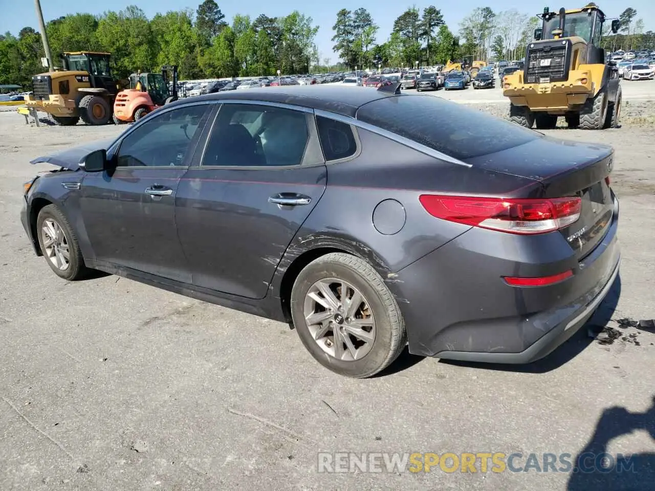 2 fotografías del automóvil dañado 5XXGT4L33KG307196 KIA OPTIMA 2019