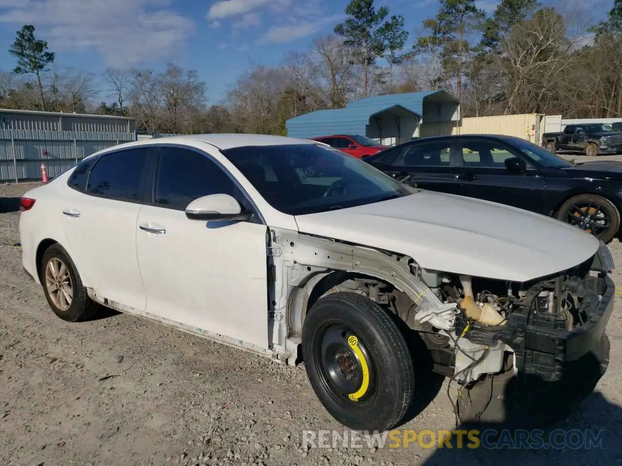 4 fotografías del automóvil dañado 5XXGT4L34KG281515 KIA OPTIMA 2019