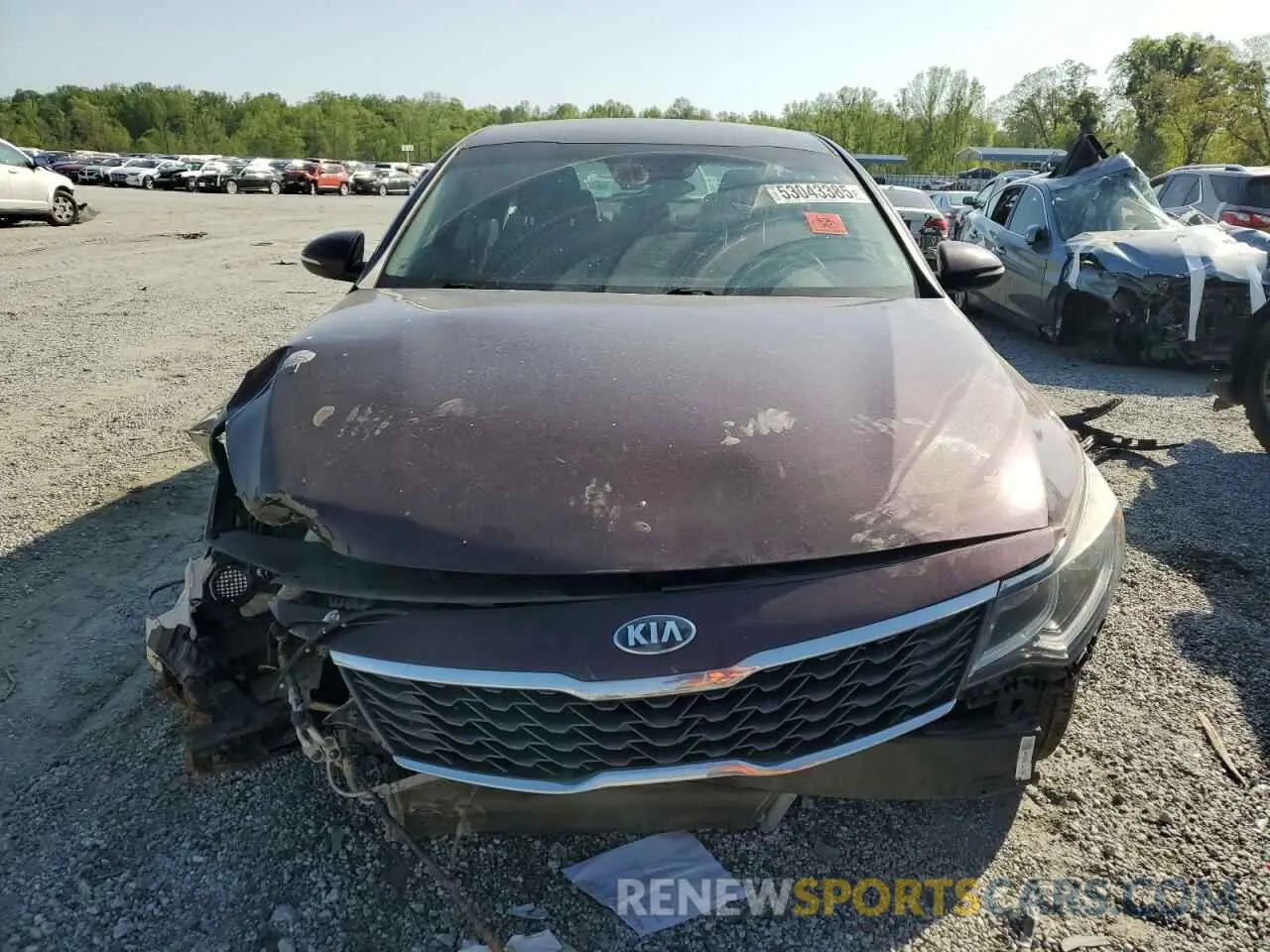 5 fotografías del automóvil dañado 5XXGT4L34KG290991 KIA OPTIMA 2019