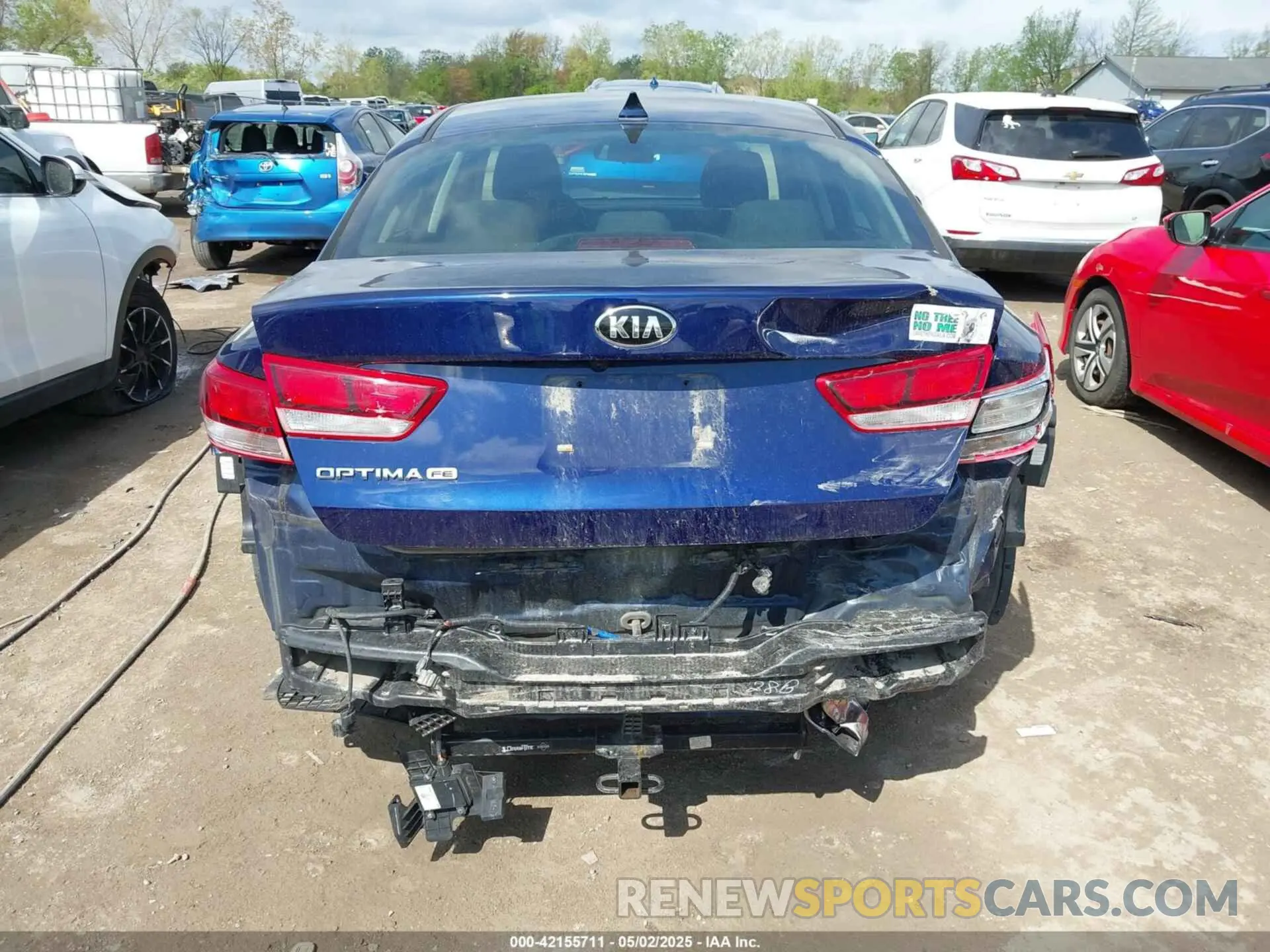 17 fotografías del automóvil dañado 5XXGT4L35KG351393 KIA OPTIMA 2019