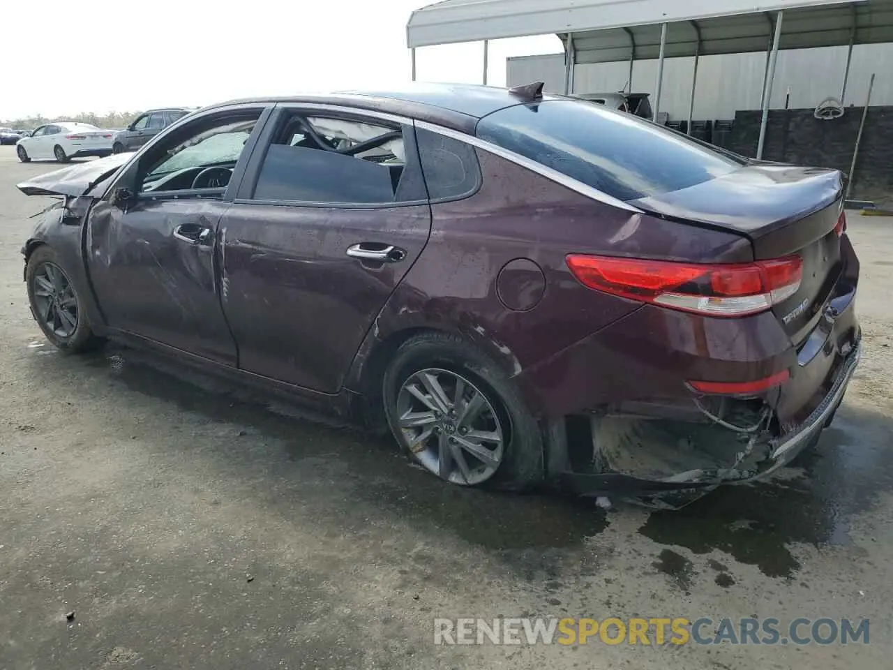2 fotografías del automóvil dañado 5XXGT4L36KG335221 KIA OPTIMA 2019