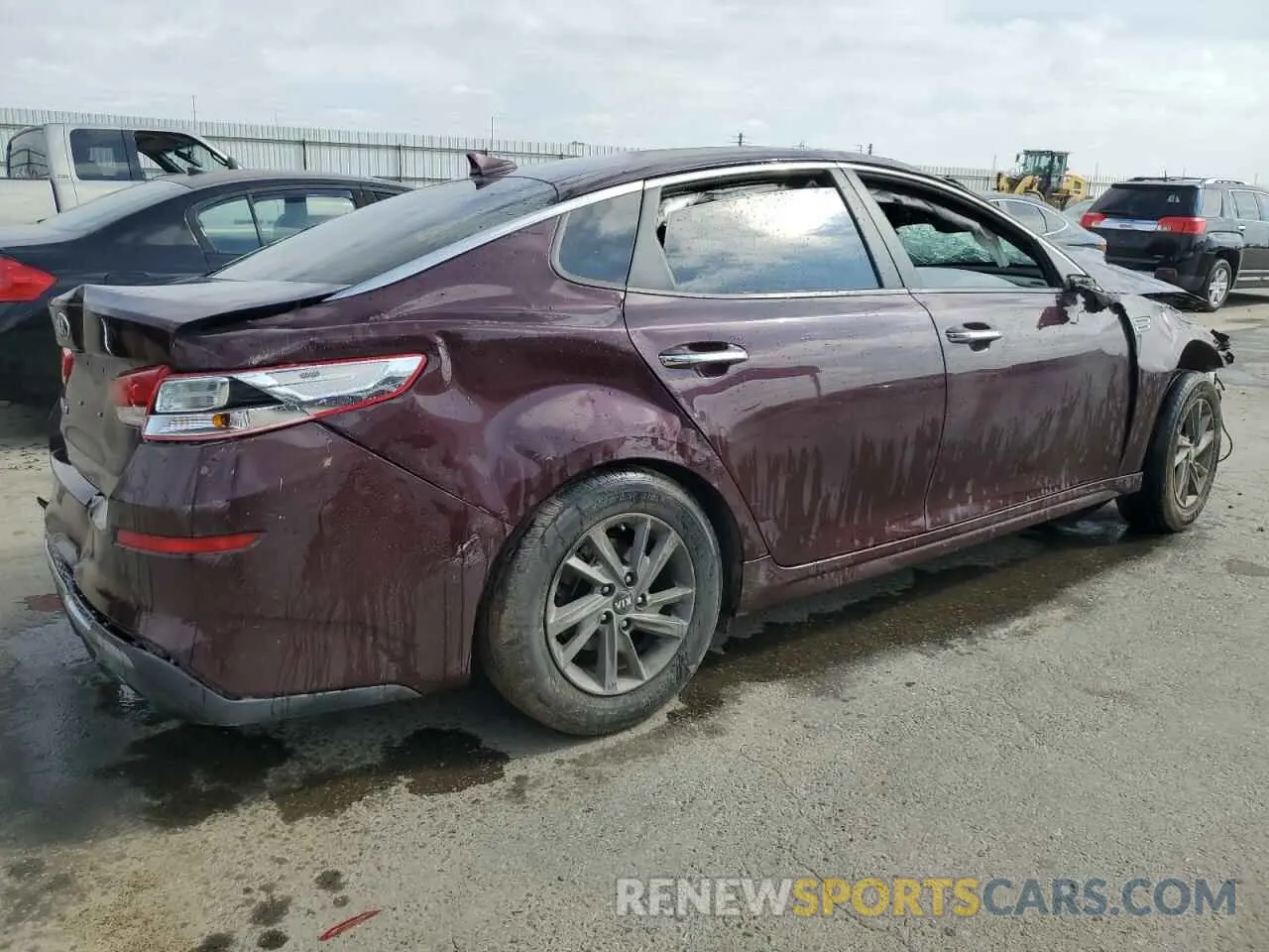 3 fotografías del automóvil dañado 5XXGT4L36KG335221 KIA OPTIMA 2019
