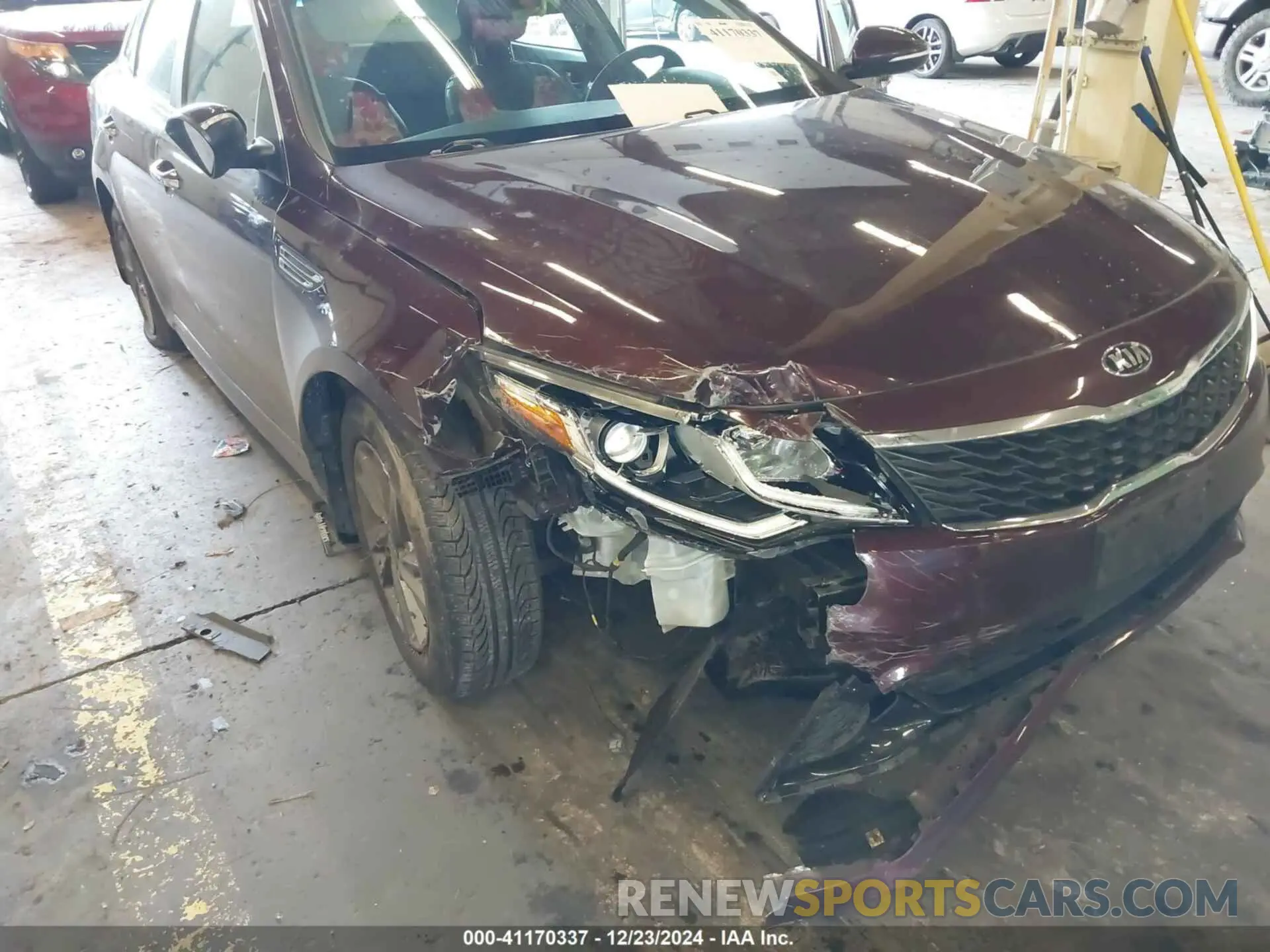 6 fotografías del automóvil dañado 5XXGT4L36KG337213 KIA OPTIMA 2019