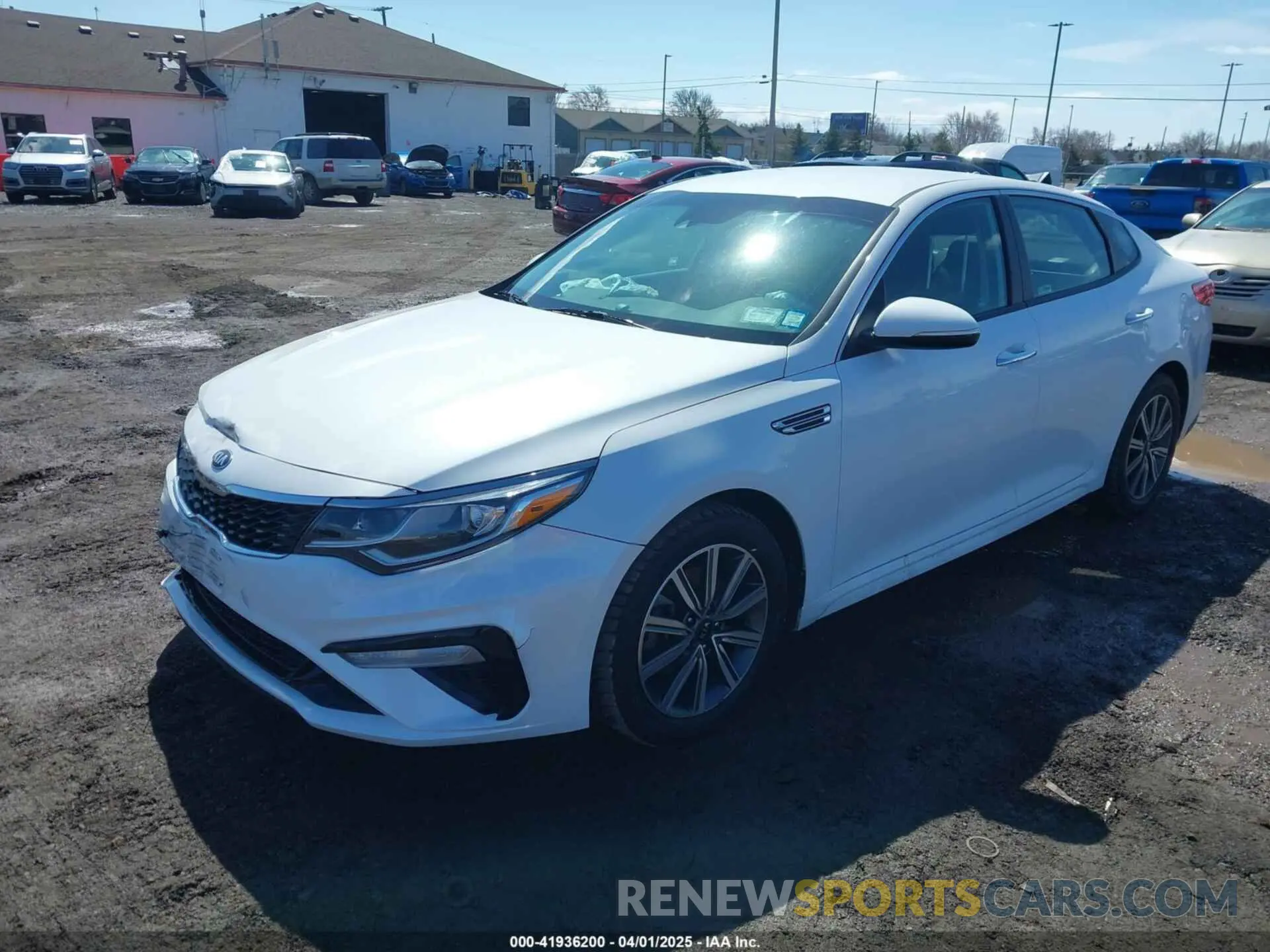 2 fotografías del automóvil dañado 5XXGT4L36KG347689 KIA OPTIMA 2019