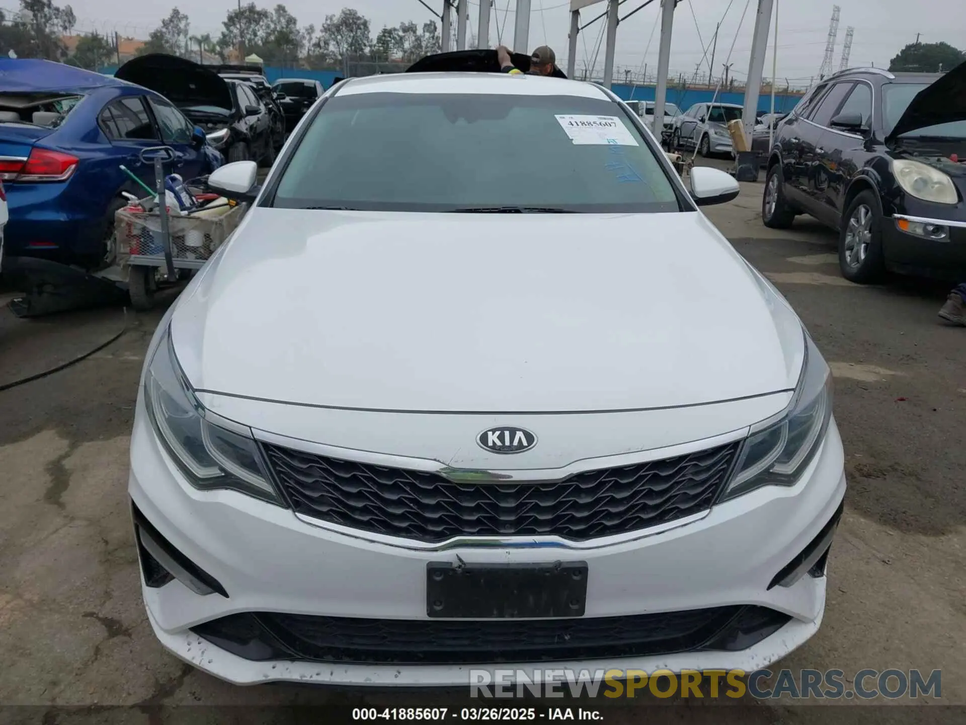 12 fotografías del automóvil dañado 5XXGT4L36KG371801 KIA OPTIMA 2019