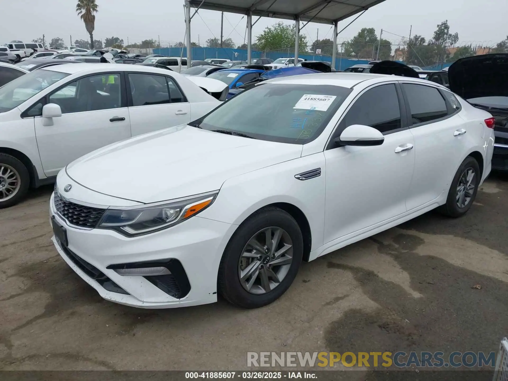 2 fotografías del automóvil dañado 5XXGT4L36KG371801 KIA OPTIMA 2019