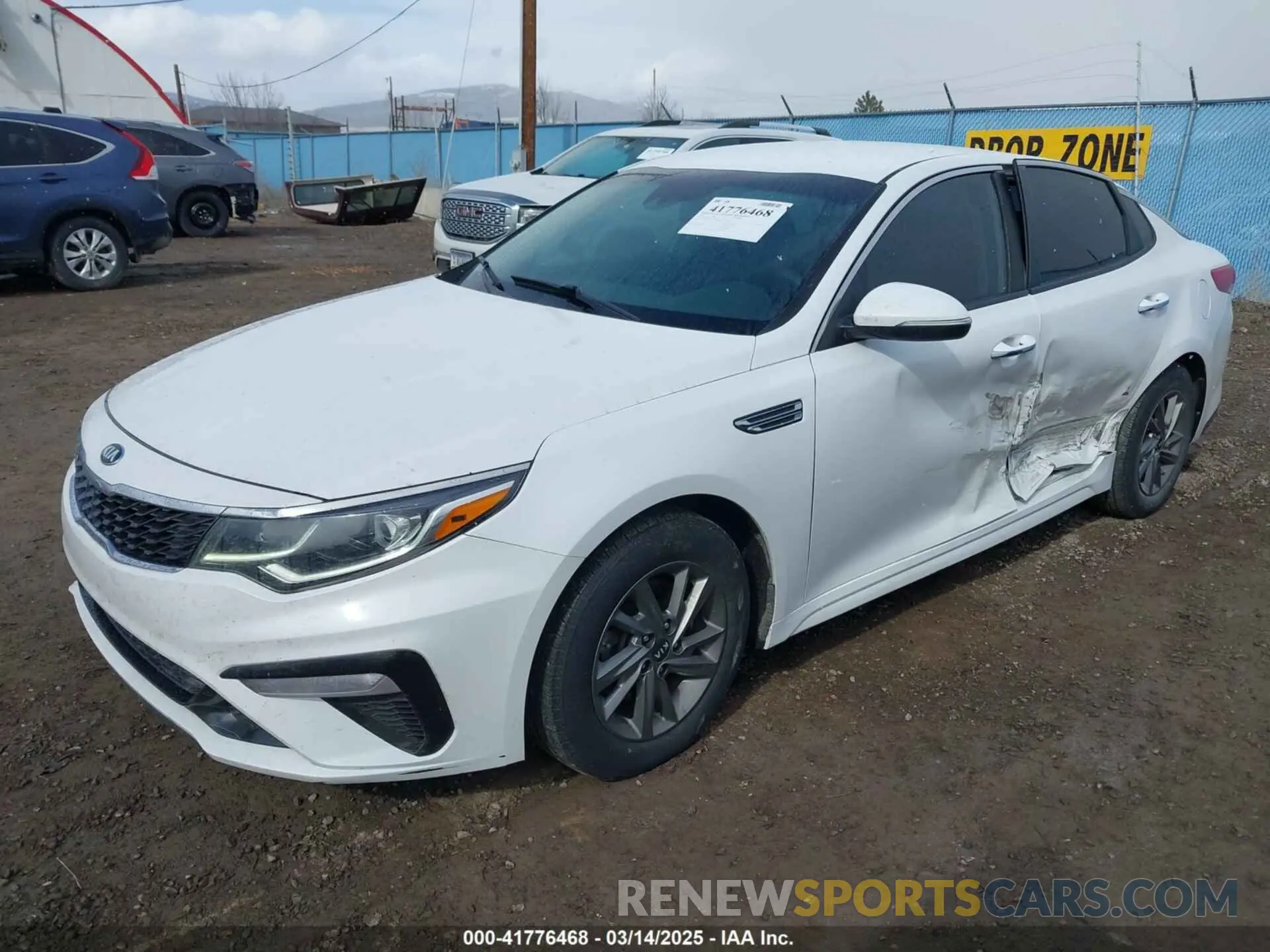 2 fotografías del automóvil dañado 5XXGT4L36KG371992 KIA OPTIMA 2019