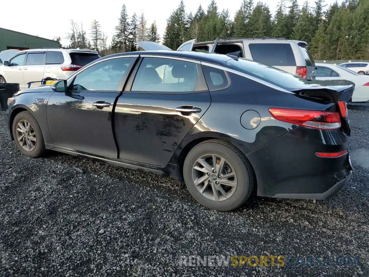 2 fotografías del automóvil dañado 5XXGT4L37KG312949 KIA OPTIMA 2019