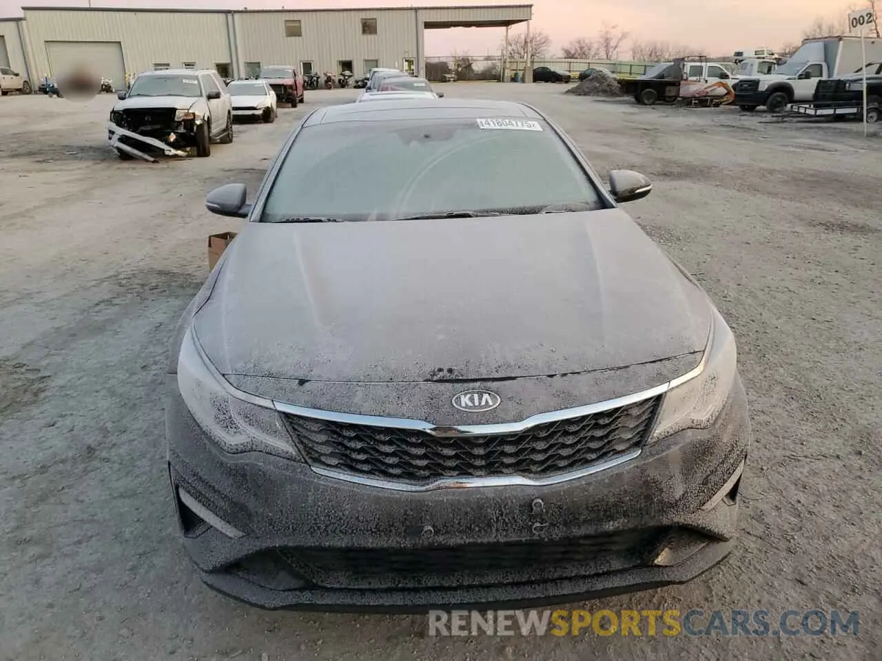 5 fotografías del automóvil dañado 5XXGT4L37KG325863 KIA OPTIMA 2019