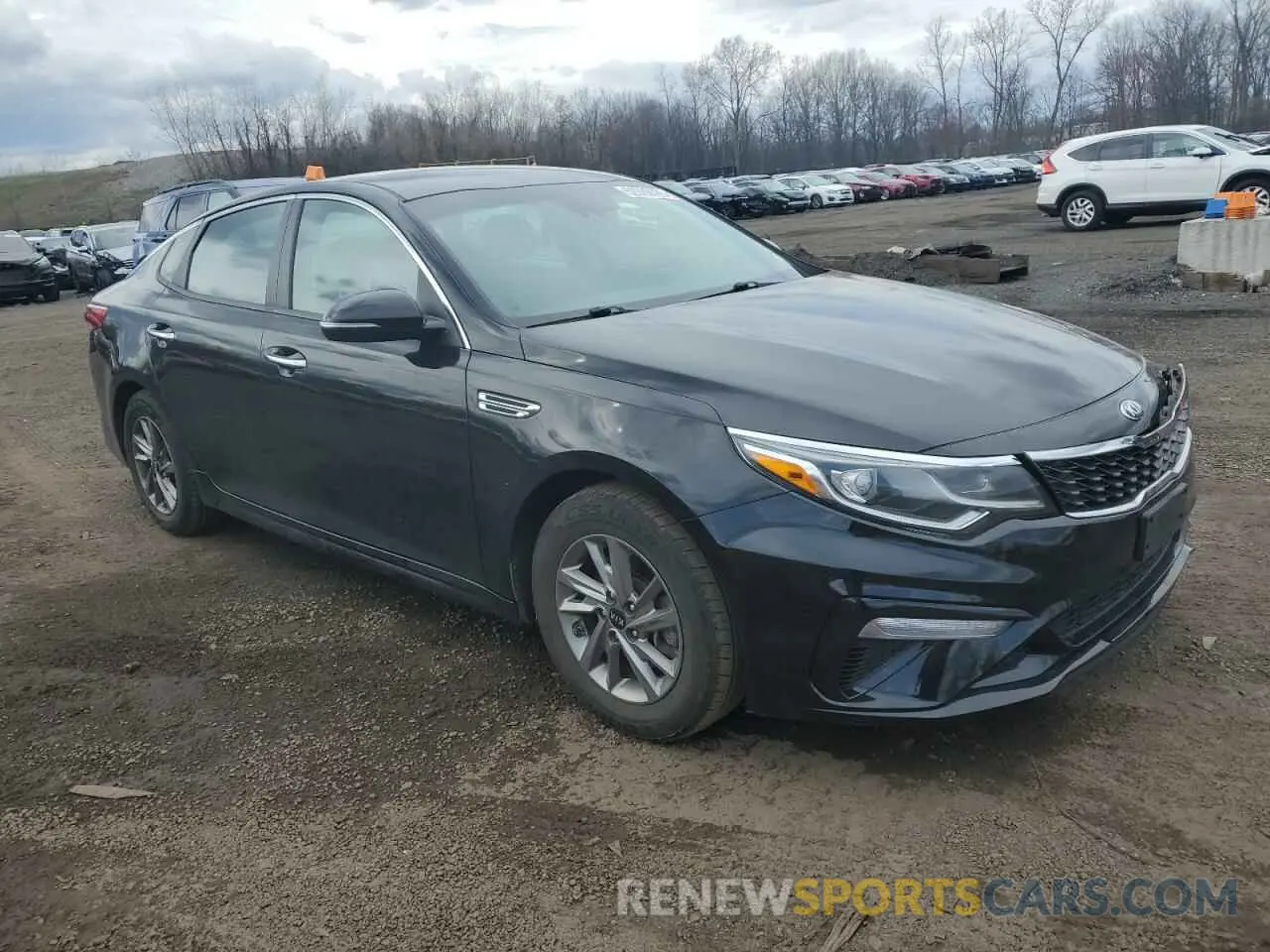 4 fotografías del automóvil dañado 5XXGT4L37KG345675 KIA OPTIMA 2019