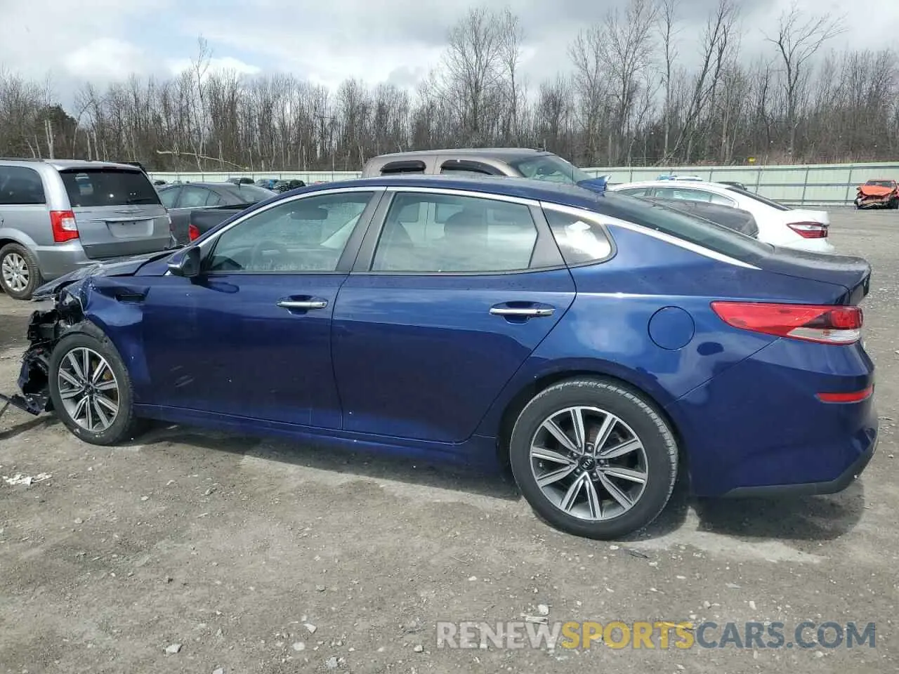 2 fotografías del automóvil dañado 5XXGT4L37KG359365 KIA OPTIMA 2019