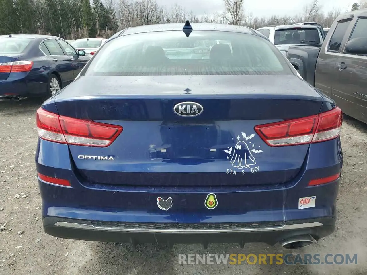 6 fotografías del automóvil dañado 5XXGT4L37KG359365 KIA OPTIMA 2019