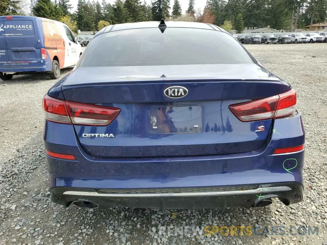 6 fotografías del automóvil dañado 5XXGT4L39KG287505 KIA OPTIMA 2019