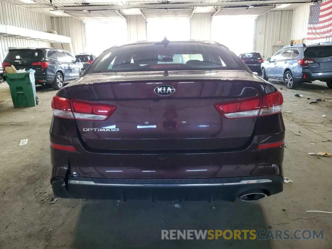6 fotografías del automóvil dañado 5XXGT4L39KG338873 KIA OPTIMA 2019
