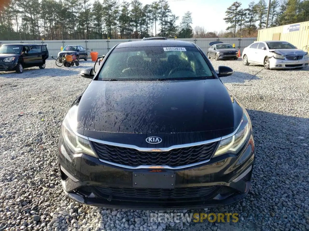 5 fotografías del automóvil dañado 5XXGT4L39KG345709 KIA OPTIMA 2019