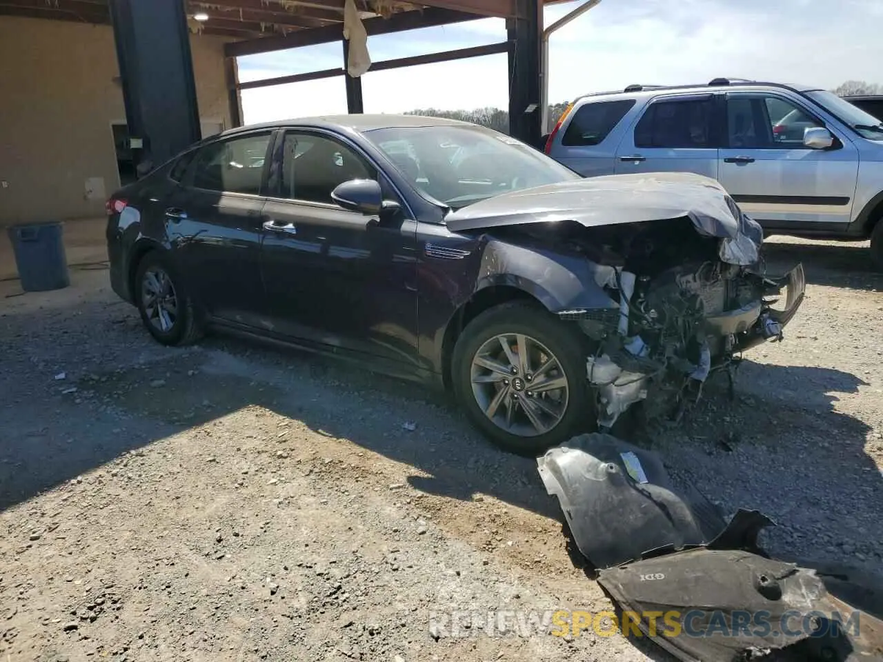 4 fotografías del automóvil dañado 5XXGT4L3XKG326165 KIA OPTIMA 2019