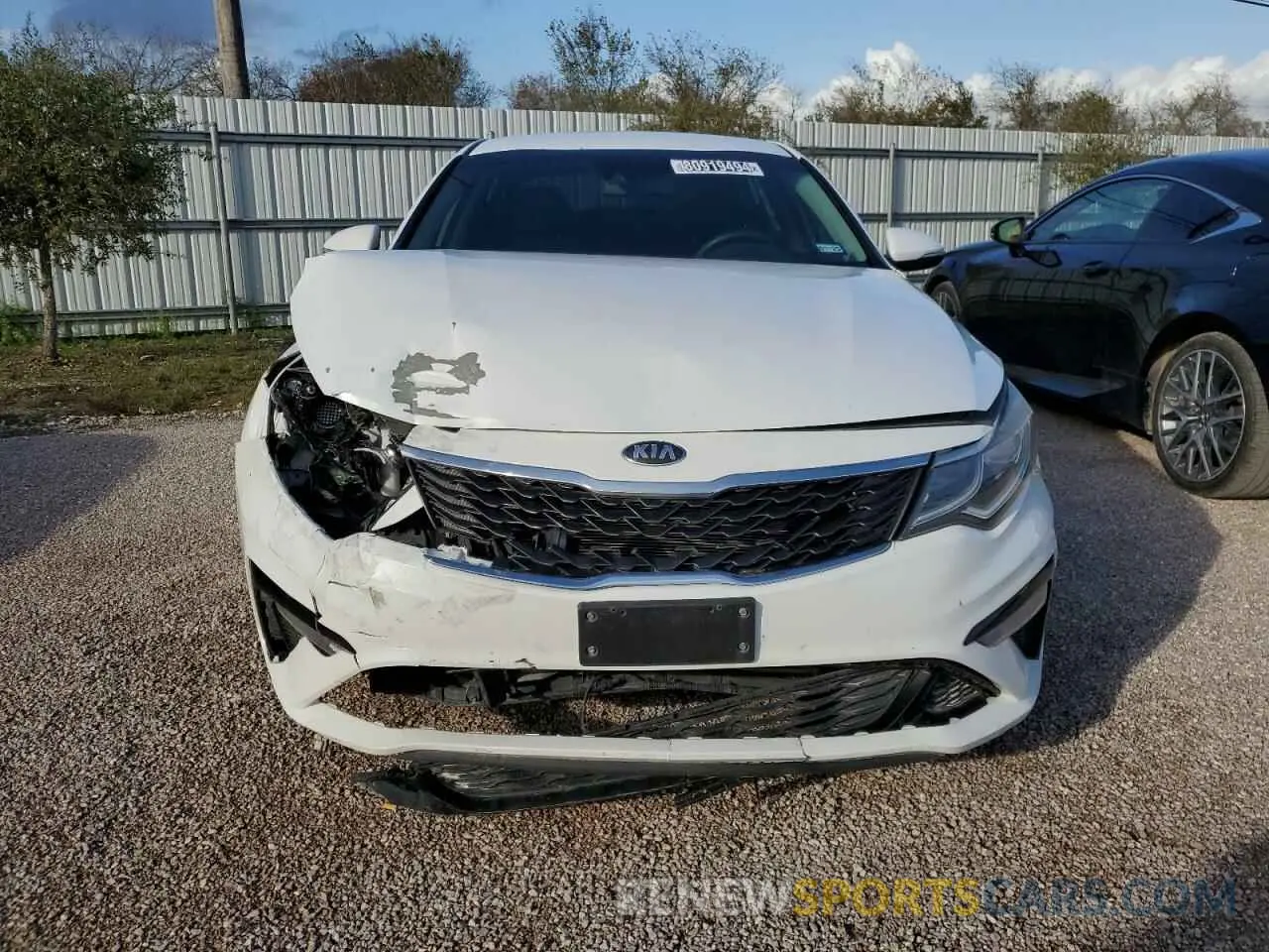 5 fotografías del automóvil dañado 5XXGT4L3XKG357352 KIA OPTIMA 2019