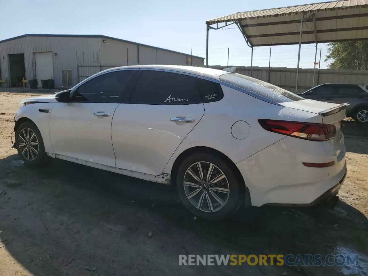 2 fotografías del automóvil dañado 5XXGU4L10KG316871 KIA OPTIMA 2019