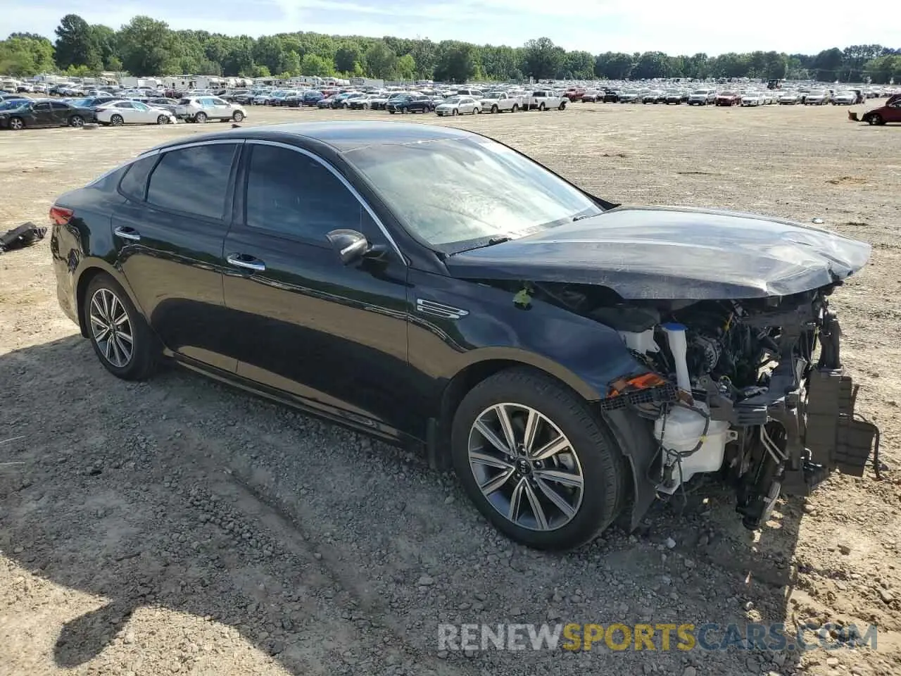 4 fotografías del automóvil dañado 5XXGU4L14KG284832 KIA OPTIMA 2019