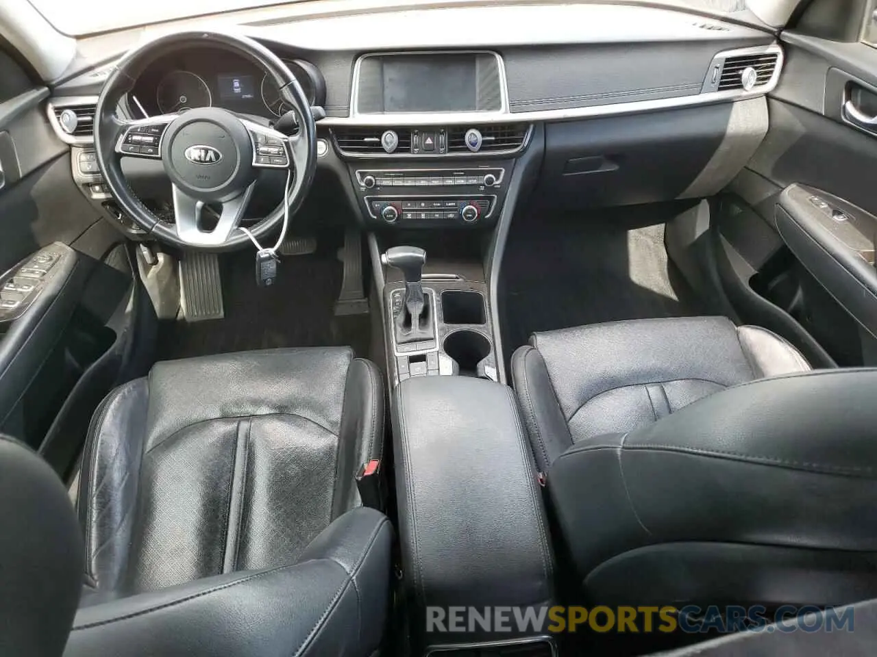 8 fotografías del automóvil dañado 5XXGU4L14KG284832 KIA OPTIMA 2019