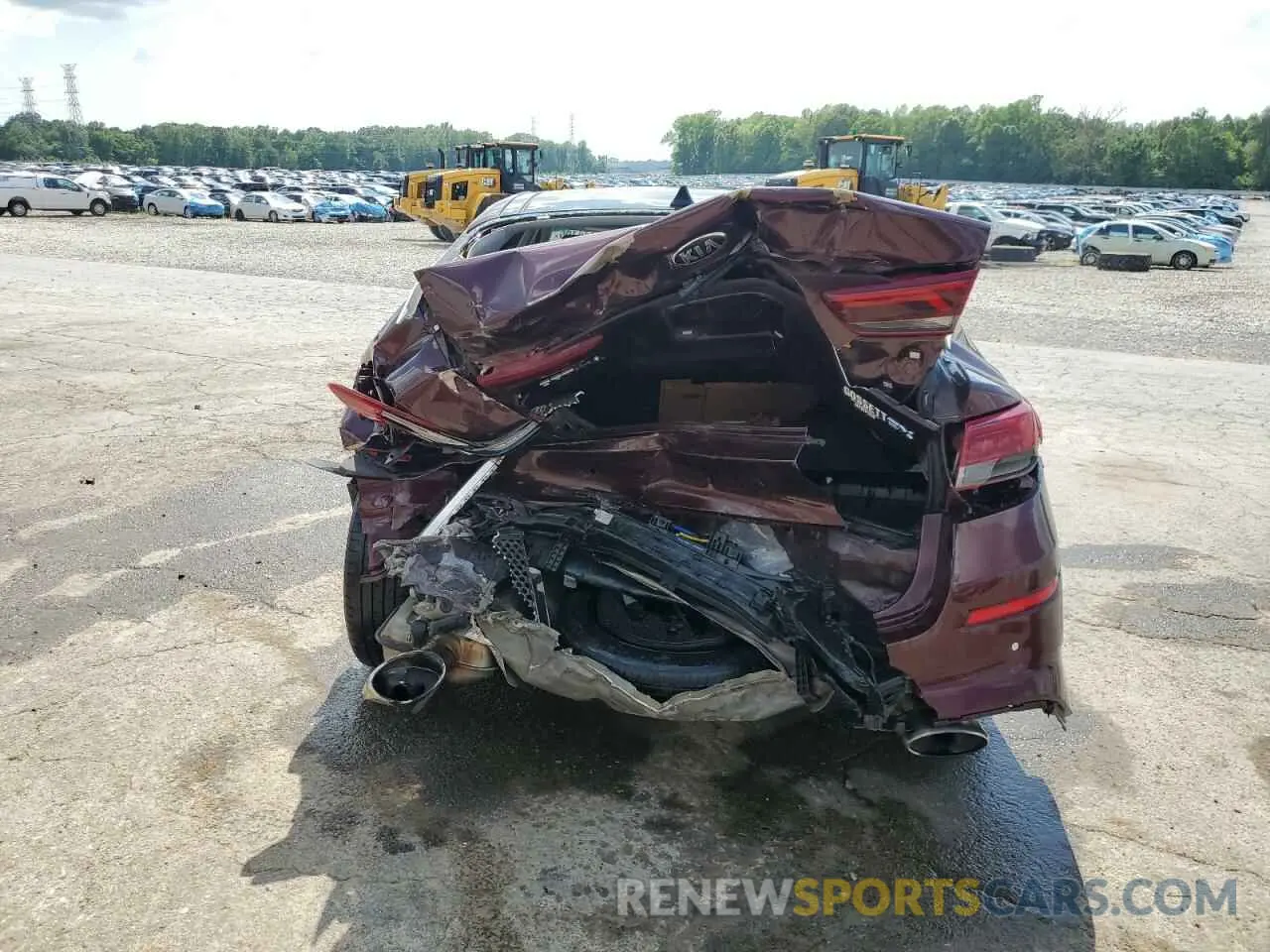 6 fotografías del automóvil dañado 5XXGU4L14KG311477 KIA OPTIMA 2019