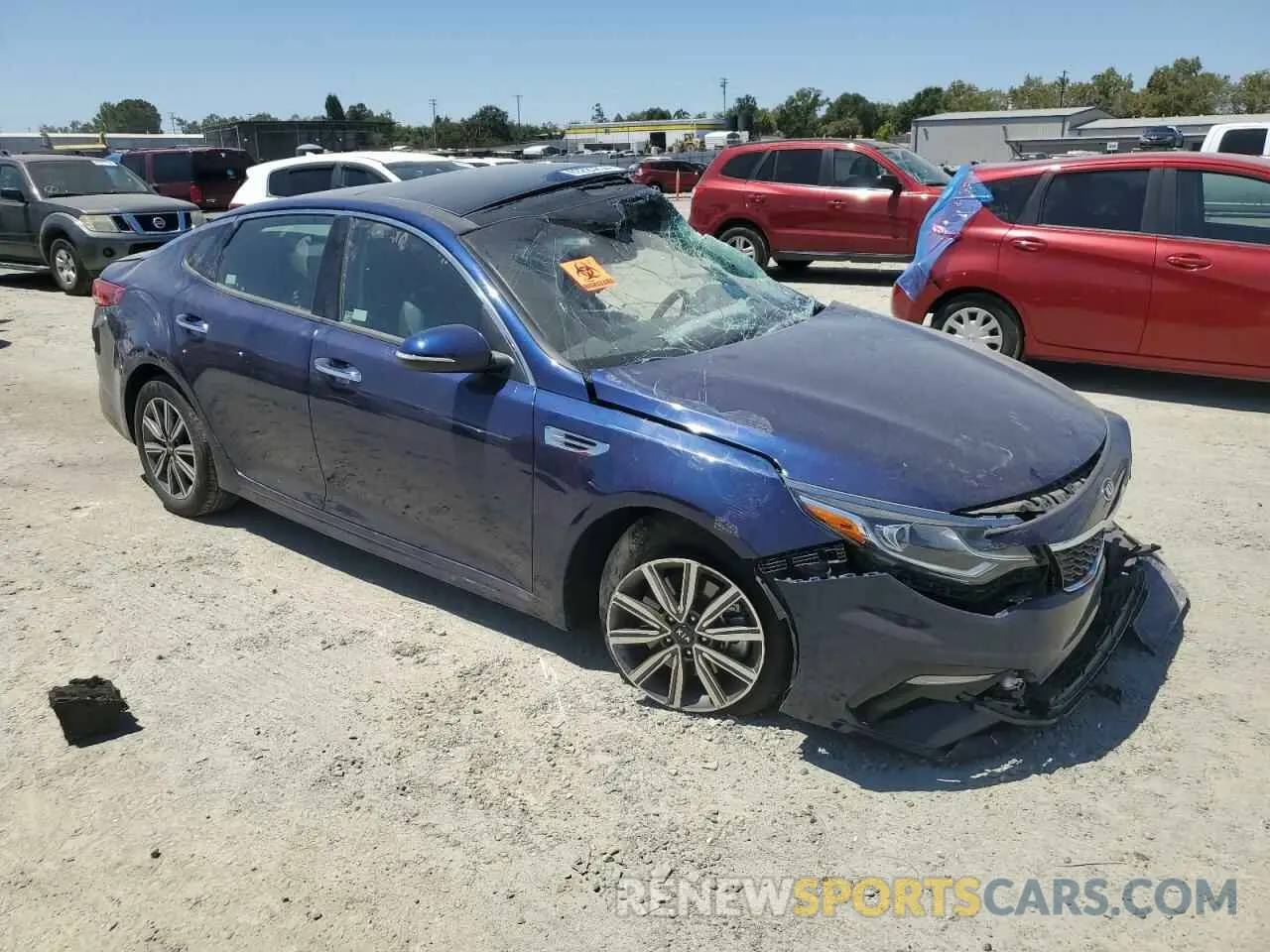4 fotografías del automóvil dañado 5XXGU4L14KG337870 KIA OPTIMA 2019